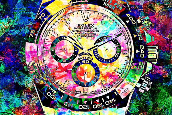 Time is money ! pop art rolex